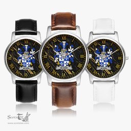 Irish Blood Irish Coat of Arms Irish Watch Leather Strap Classic Quartz Watch