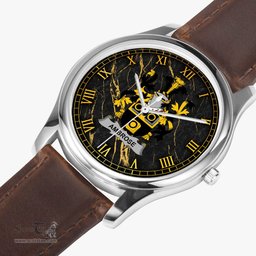 Irish Ambrose Irish Coat of Arms Irish Watch Leather Strap Classic Quartz Watch