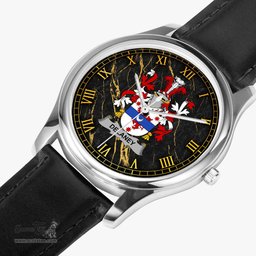 Irish Delaney or O Delany Irish Coat of Arms Irish Watch Leather Strap Classic Quartz Watch
