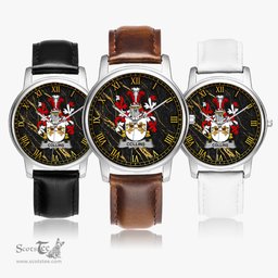 Irish Collins Irish Coat of Arms Irish Watch Leather Strap Classic Quartz Watch