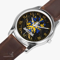 Irish Codd Irish Coat of Arms Irish Watch Leather Strap Classic Quartz Watch