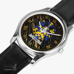 Irish Codd Irish Coat of Arms Irish Watch Leather Strap Classic Quartz Watch