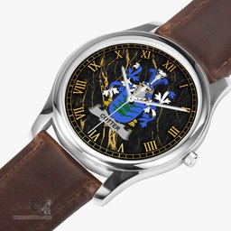 Irish Cotter or MacCotter Irish Coat of Arms Irish Watch Leather Strap Classic Quartz Watch