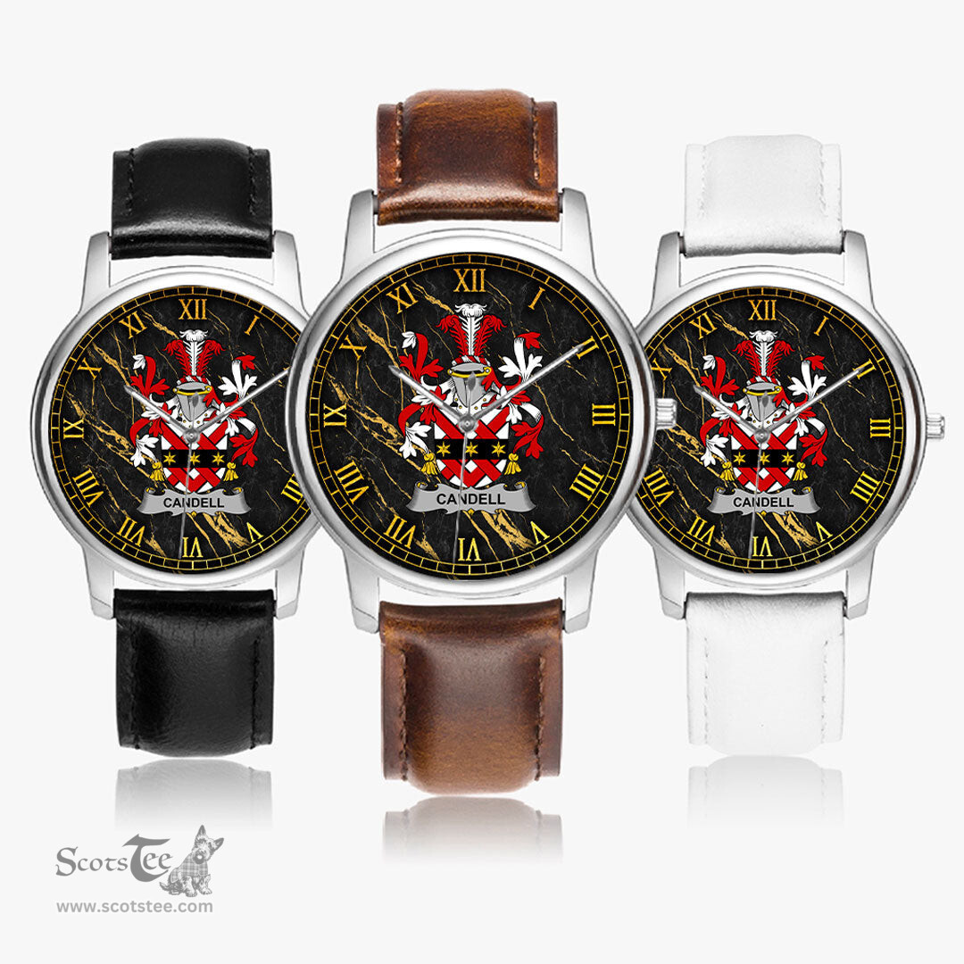 Irish Candell Irish Coat of Arms Irish Watch Leather Strap Classic Quartz Watch