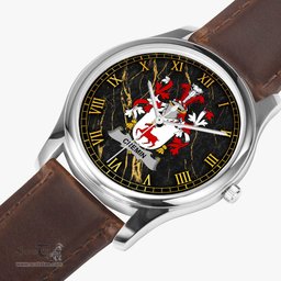 Irish Cremin or O Cremin Irish Coat of Arms Irish Watch Leather Strap Classic Quartz Watch