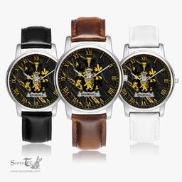 Irish Bramhall Irish Coat of Arms Irish Watch Leather Strap Classic Quartz Watch