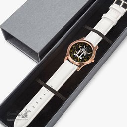 Irish Connaughton Irish Coat of Arms Irish Watch Leather Strap Classic Quartz Watch