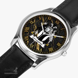 Irish Connaughton Irish Coat of Arms Irish Watch Leather Strap Classic Quartz Watch