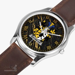 Irish Brownlow Irish Coat of Arms Irish Watch Leather Strap Classic Quartz Watch