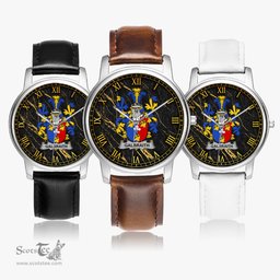 Irish Galbraith Irish Coat of Arms Irish Watch Leather Strap Classic Quartz Watch