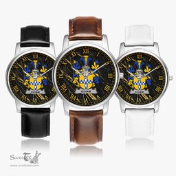 Irish Exham Irish Coat of Arms Irish Watch Leather Strap Classic Quartz Watch