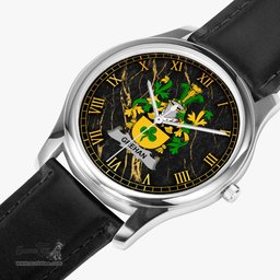 Irish Grehan or O Greaghan Irish Coat of Arms Irish Watch Leather Strap Classic Quartz Watch