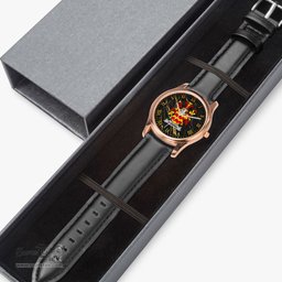 Irish Harkins or O Harkin Irish Coat of Arms Irish Watch Leather Strap Classic Quartz Watch