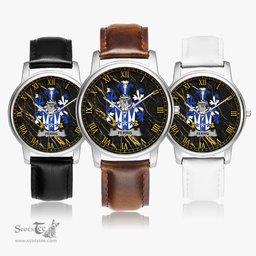 Irish Ferris Irish Coat of Arms Irish Watch Leather Strap Classic Quartz Watch
