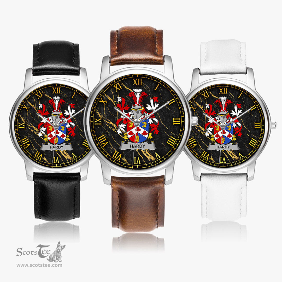Irish Hardy Irish Coat of Arms Irish Watch Leather Strap Classic Quartz Watch