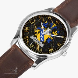 Irish Harding Irish Coat of Arms Irish Watch Leather Strap Classic Quartz Watch