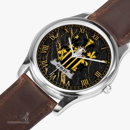 Irish Farley or O Farley Irish Coat of Arms Irish Watch Leather Strap Classic Quartz Watch
