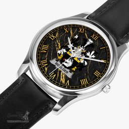 Irish Boulger or O Bolger Irish Coat of Arms Irish Watch Leather Strap Classic Quartz Watch