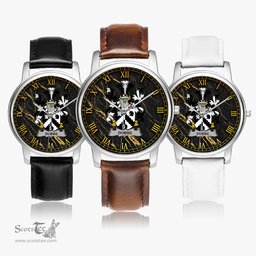 Irish Dobbs Irish Coat of Arms Irish Watch Leather Strap Classic Quartz Watch