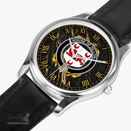 Irish House of DILLON Irish Coat of Arms Irish Watch Leather Strap Classic Quartz Watch