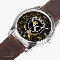 Irish House of MACBRADY Irish Coat of Arms Irish Watch Leather Strap Classic Quartz Watch