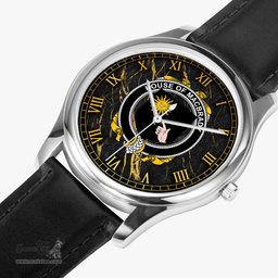 Irish House of MACBRADY Irish Coat of Arms Irish Watch Leather Strap Classic Quartz Watch
