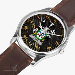 Irish Hope Irish Coat of Arms Irish Watch Leather Strap Classic Quartz Watch