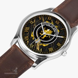 Irish House of GRIFFIN Irish Coat of Arms Irish Watch Leather Strap Classic Quartz Watch