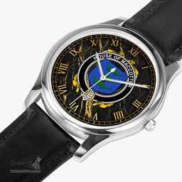 Irish House of MACCOTTER Irish Coat of Arms Irish Watch Leather Strap Classic Quartz Watch