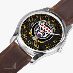 Irish House of MACKEOWN Irish Coat of Arms Irish Watch Leather Strap Classic Quartz Watch