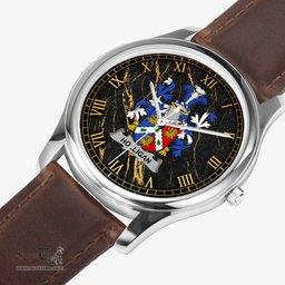 Irish Holligan or O Halligan Irish Coat of Arms Irish Watch Leather Strap Classic Quartz Watch