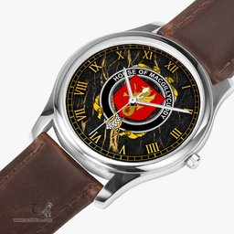 Irish House of MACGILLYCUDDY Irish Coat of Arms Irish Watch Leather Strap Classic Quartz Watch