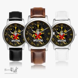 Irish Giggins Irish Coat of Arms Irish Watch Leather Strap Classic Quartz Watch
