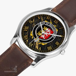 Irish House of MACCONSIDINE Irish Coat of Arms Irish Watch Leather Strap Classic Quartz Watch
