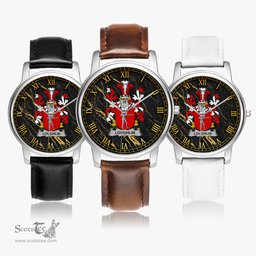 Irish Loughlin or O Loughlin Irish Coat of Arms Irish Watch Leather Strap Classic Quartz Watch