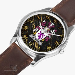 Irish McMore or More Irish Coat of Arms Irish Watch Leather Strap Classic Quartz Watch