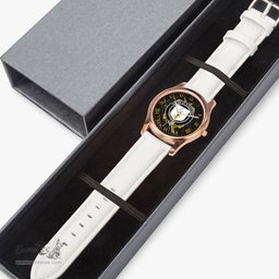 Irish House of O DAVOREN Irish Coat of Arms Irish Watch Leather Strap Classic Quartz Watch