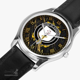 Irish House of O DAVOREN Irish Coat of Arms Irish Watch Leather Strap Classic Quartz Watch