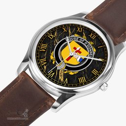Irish House of O DONNELL Irish Coat of Arms Irish Watch Leather Strap Classic Quartz Watch