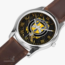 Irish House of O REGAN Irish Coat of Arms Irish Watch Leather Strap Classic Quartz Watch