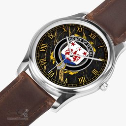 Irish House of O NEILL Irish Coat of Arms Irish Watch Leather Strap Classic Quartz Watch