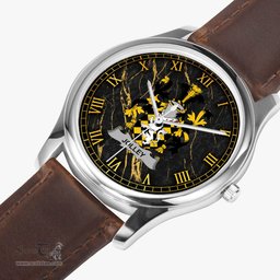Irish Jolley or Jolly Irish Coat of Arms Irish Watch Leather Strap Classic Quartz Watch