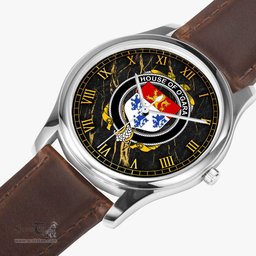 Irish House of O GARA Irish Coat of Arms Irish Watch Leather Strap Classic Quartz Watch