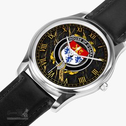 Irish House of O GARA Irish Coat of Arms Irish Watch Leather Strap Classic Quartz Watch