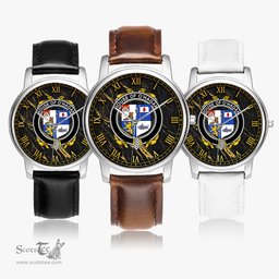 Irish House of O HAGAN Irish Coat of Arms Irish Watch Leather Strap Classic Quartz Watch