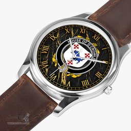 Irish House of O CROWLEY Irish Coat of Arms Irish Watch Leather Strap Classic Quartz Watch