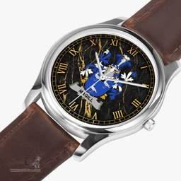 Irish Magill Irish Coat of Arms Irish Watch Leather Strap Classic Quartz Watch