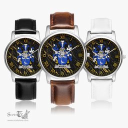 Irish Magill Irish Coat of Arms Irish Watch Leather Strap Classic Quartz Watch