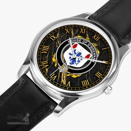 Irish House of O BRENNAN Connacht Irish Coat of Arms Irish Watch Leather Strap Classic Quartz Watch