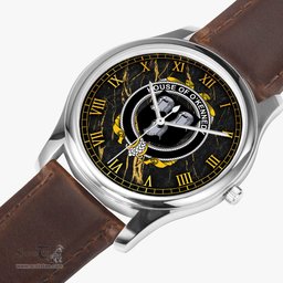 Irish House of O KENNEDY Irish Coat of Arms Irish Watch Leather Strap Classic Quartz Watch